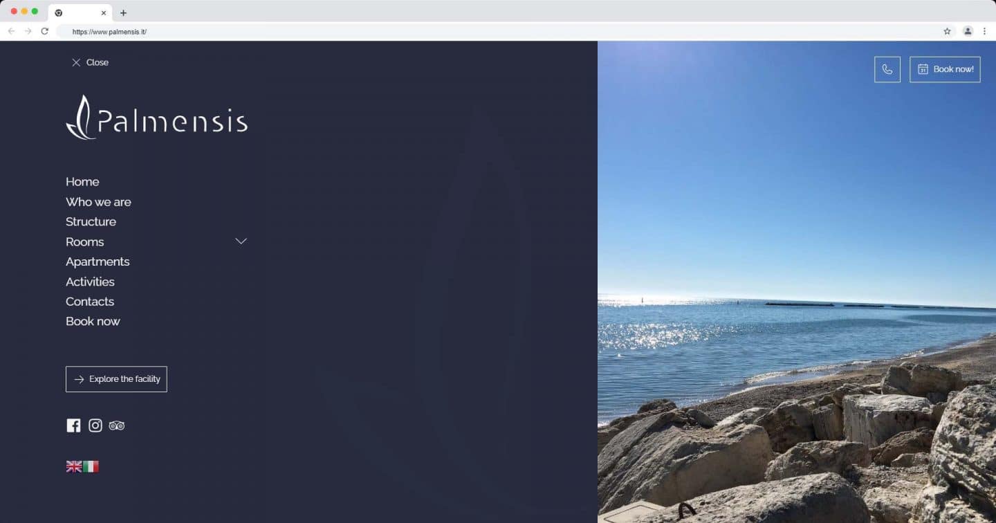 Hotel Palmensis • Luxury Bed Breakfast - Menu