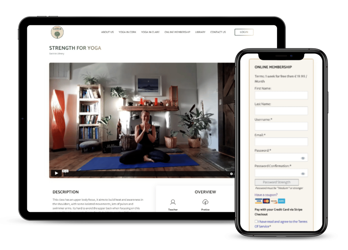 Membership Website - Hero Image