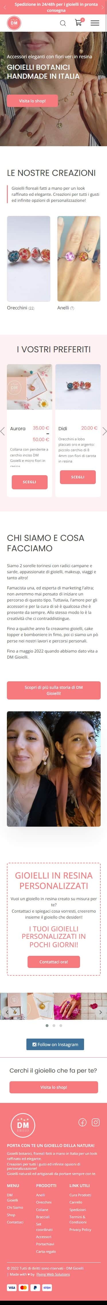 DM Gioielli - Mobile Home Page