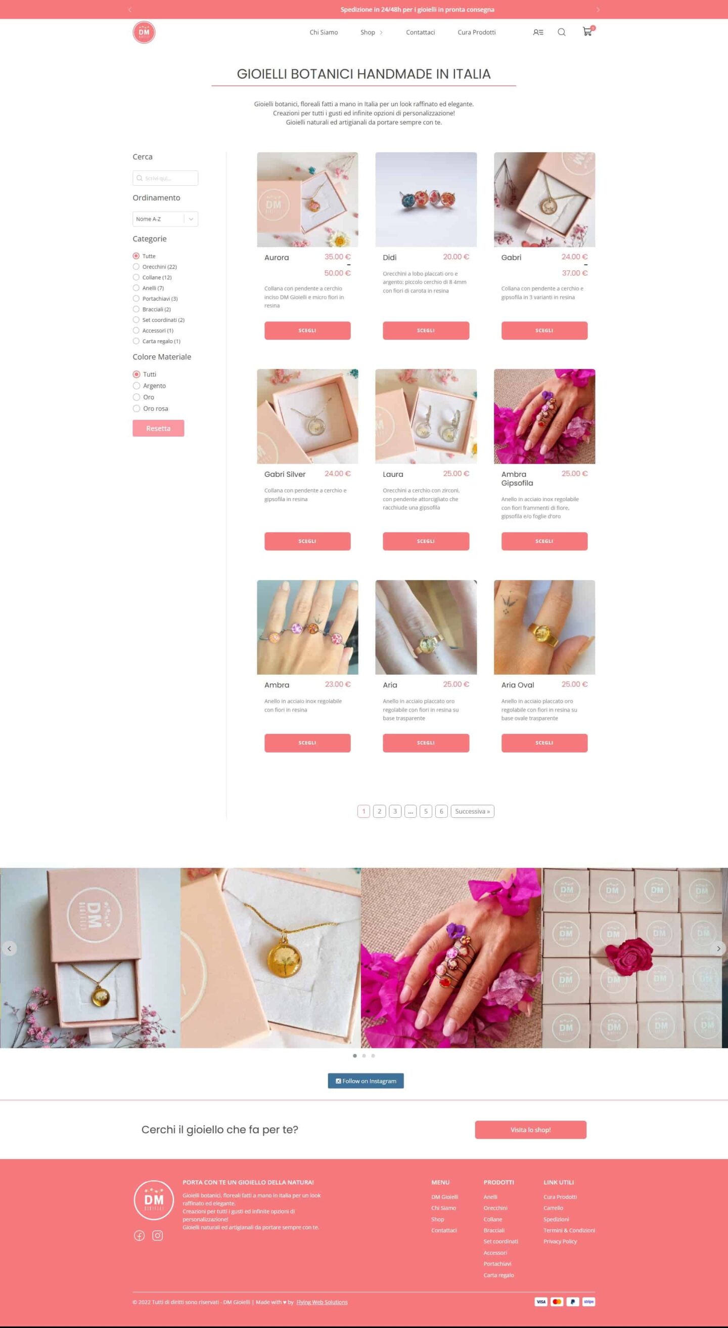 DM Gioielli - Shop Page
